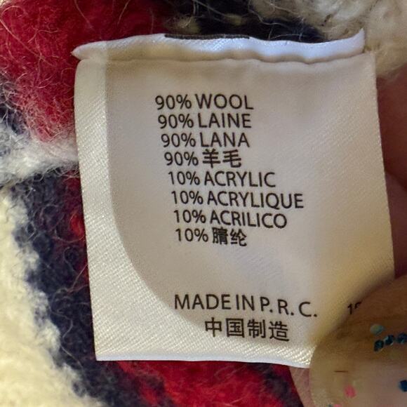 Brandy Melville Nikki VNeck Tennis Sweater Cableknit Wool Blend Oversized - Picture 9 of 11